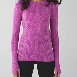 Lululemon Heathered Ultra Violet Rest Less Pullover